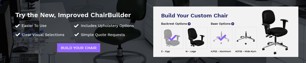 Try the updated chair builder - the easiest way to configure your seating.